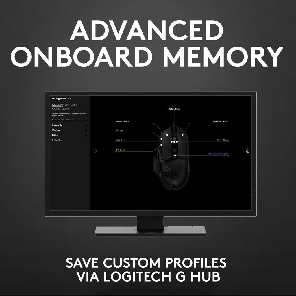 Logitech G502 Hero Wired Gaming Mouse