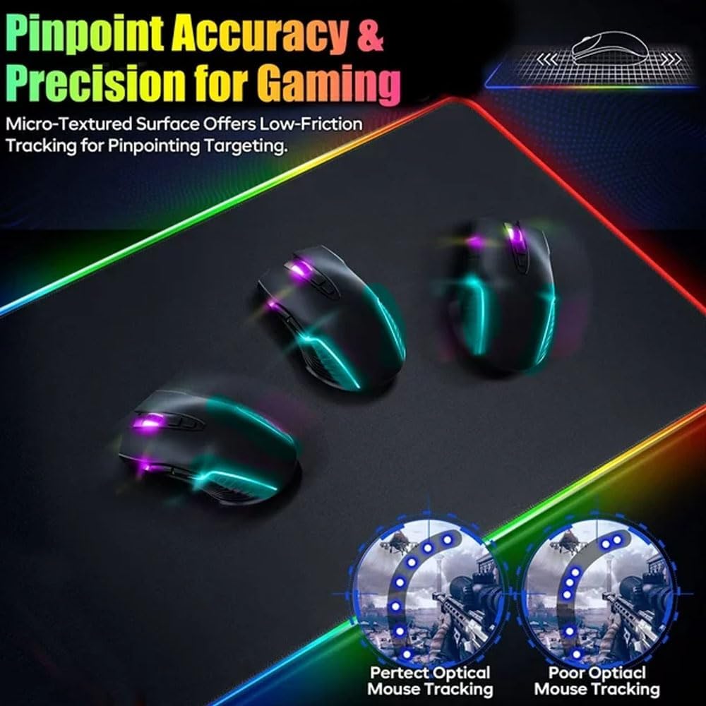 Wireless Charging RGB Gaming Mouse Pad 15W