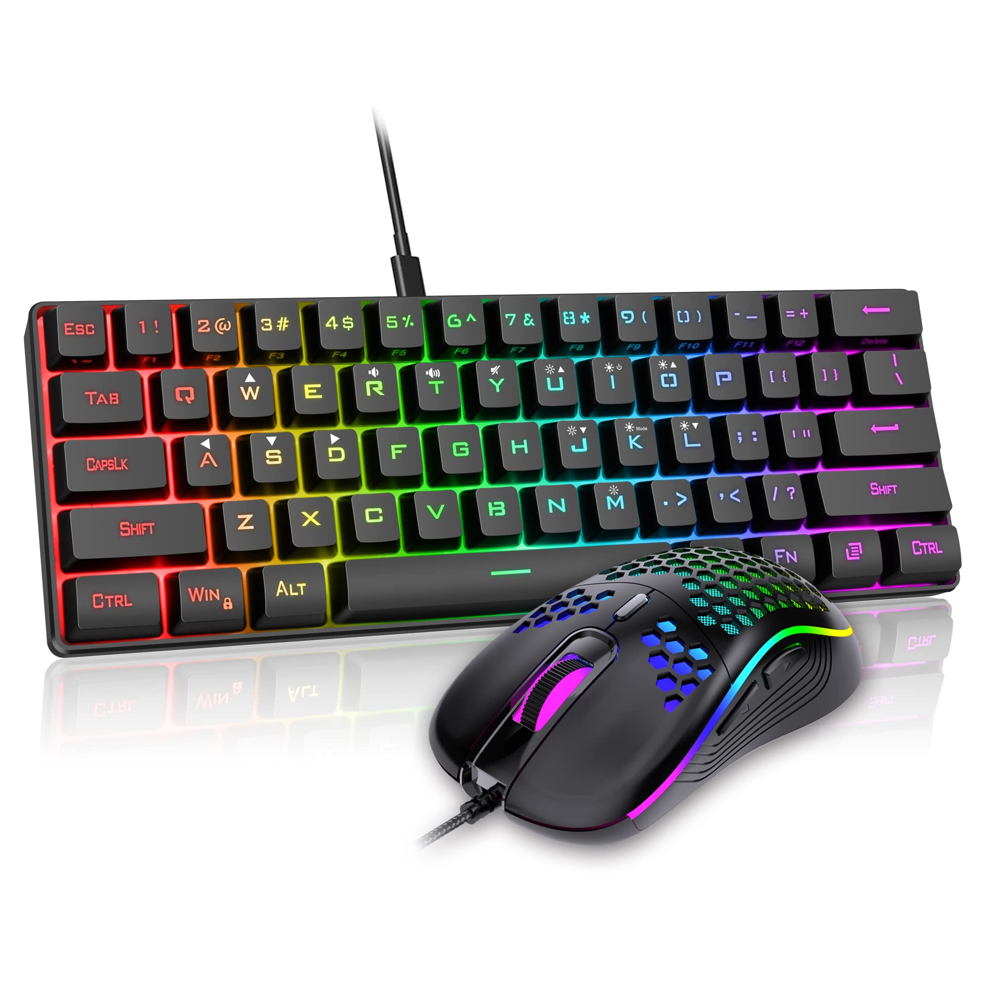 RedThunder 60% Wireless Gaming Keyboard and Mouse