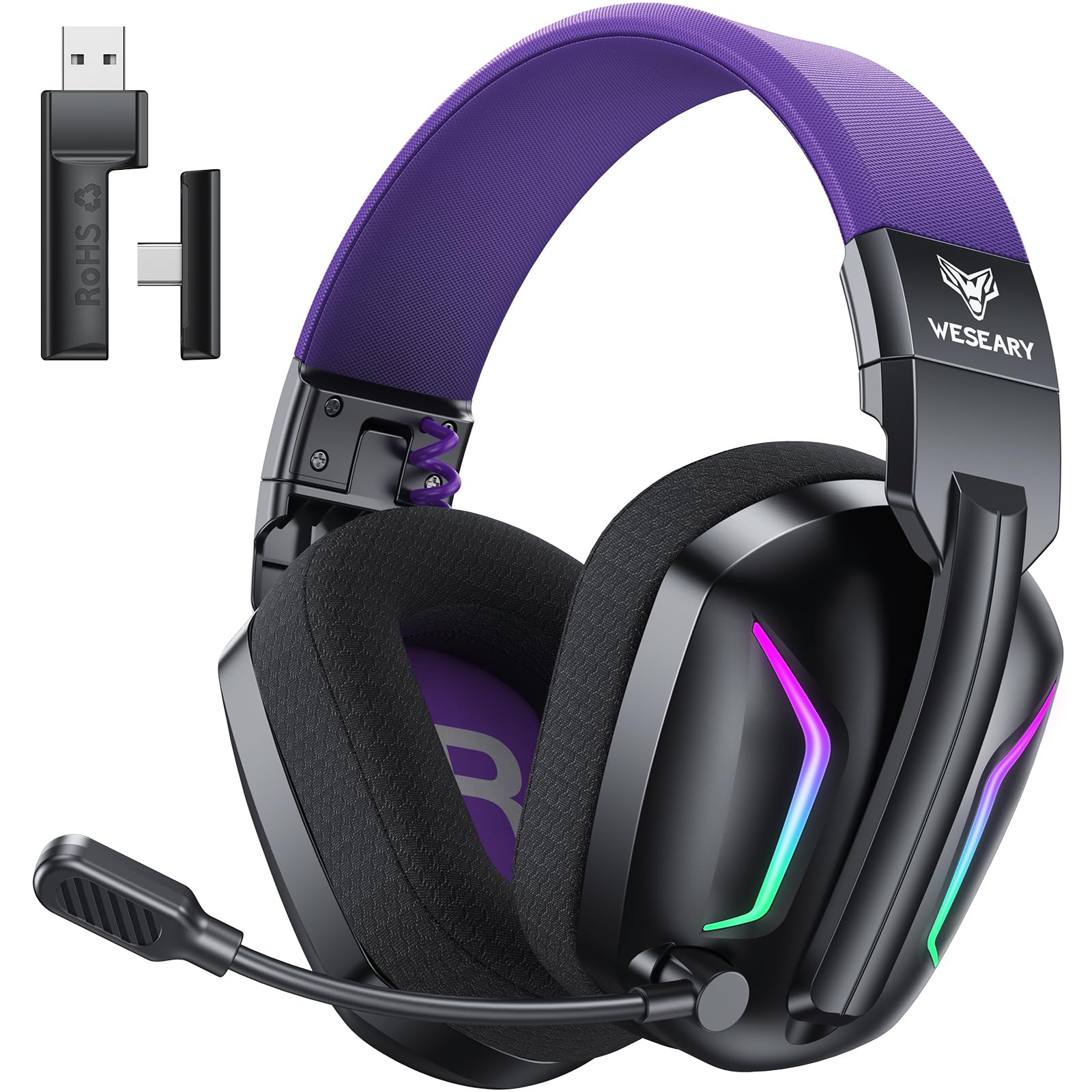 WESEARY Aurora Wireless Gaming Headset