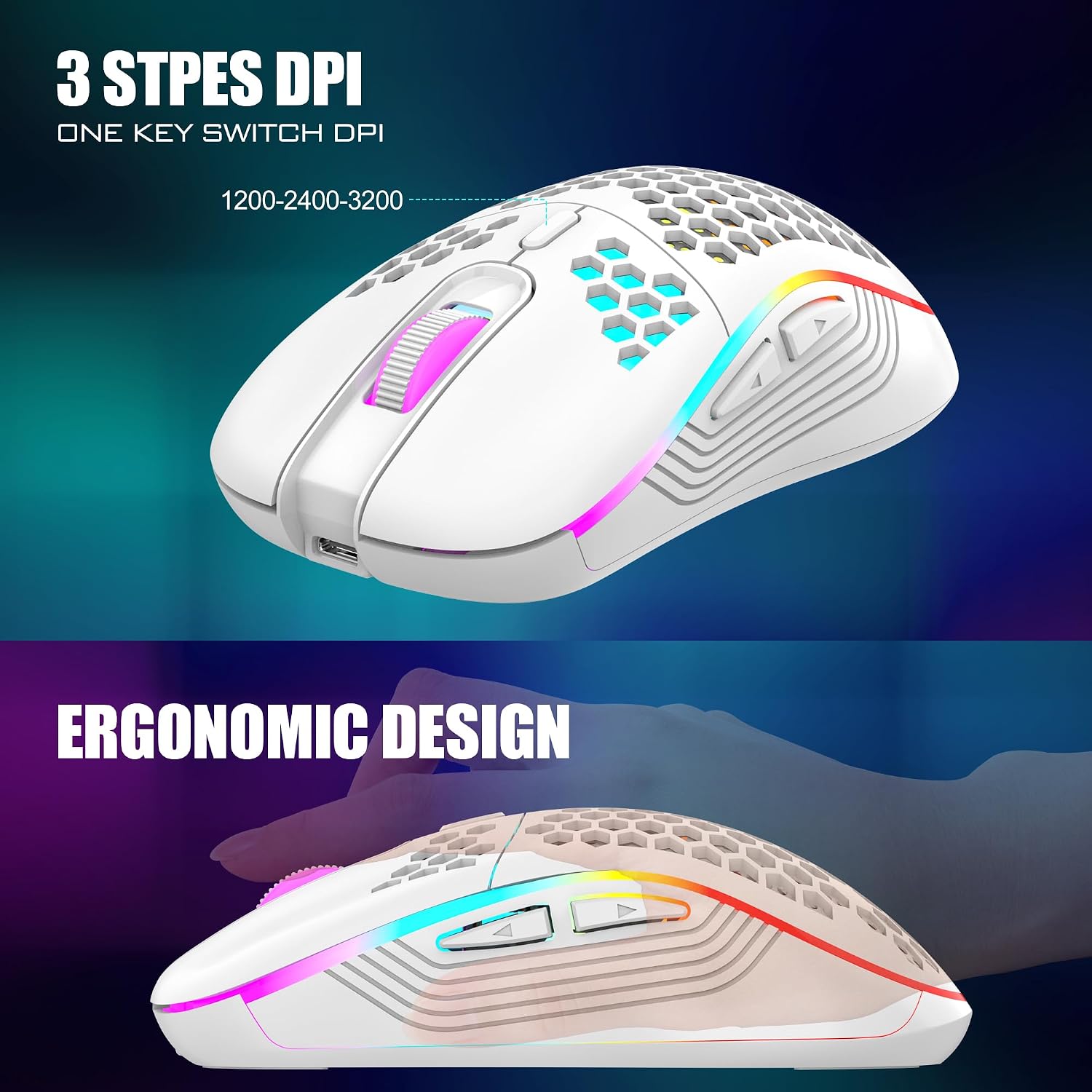 RedThunder 60% Wireless Gaming Keyboard and Mouse