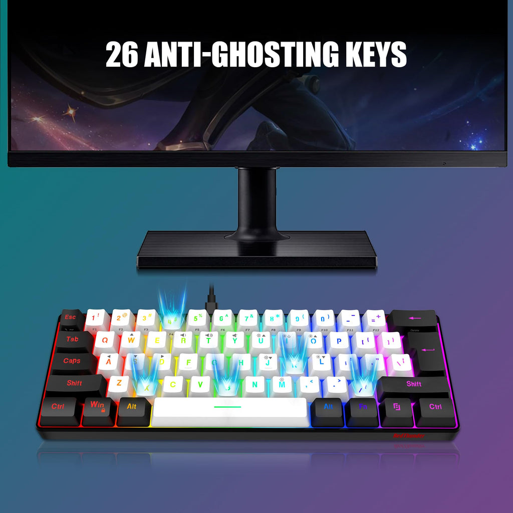 RedThunder 60% Wireless Gaming Keyboard and Mouse