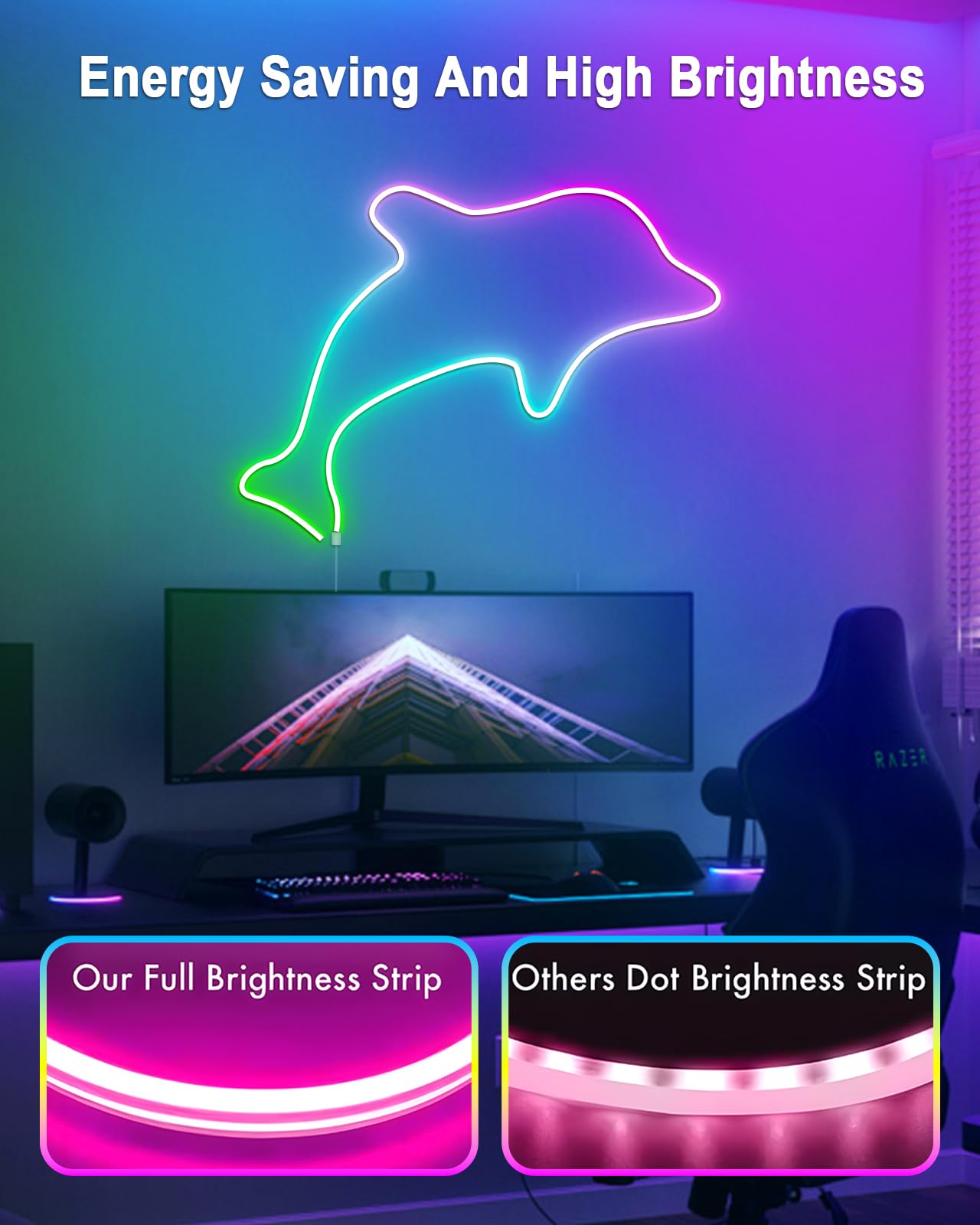 40Ft LED Neon Rope Lights