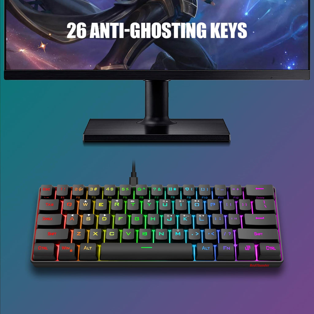 RedThunder 60% Wireless Gaming Keyboard and Mouse