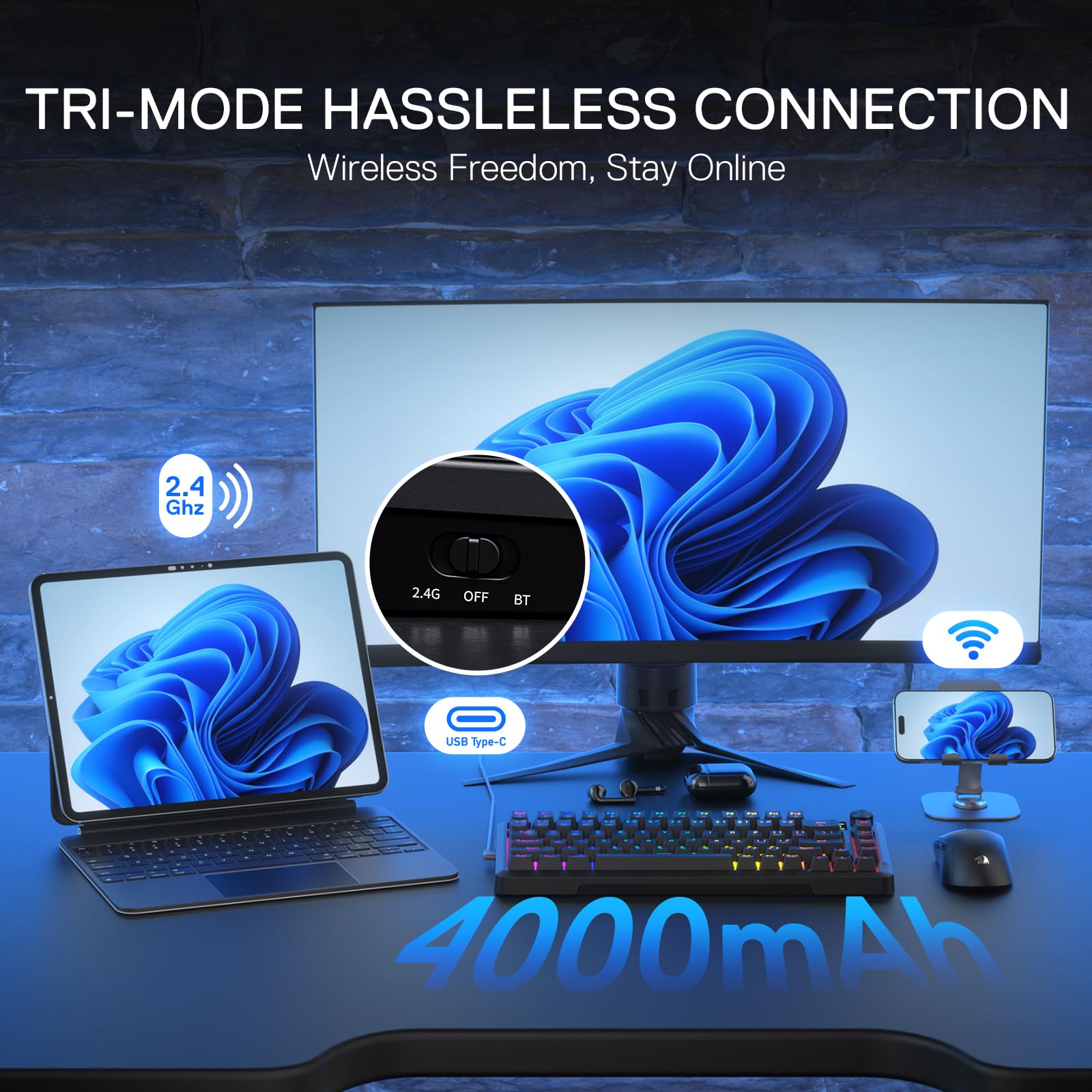 Redragon K673 PRO Wireless