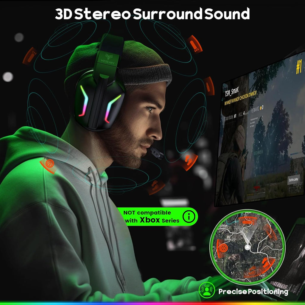WESEARY Aurora Wireless Gaming Headset