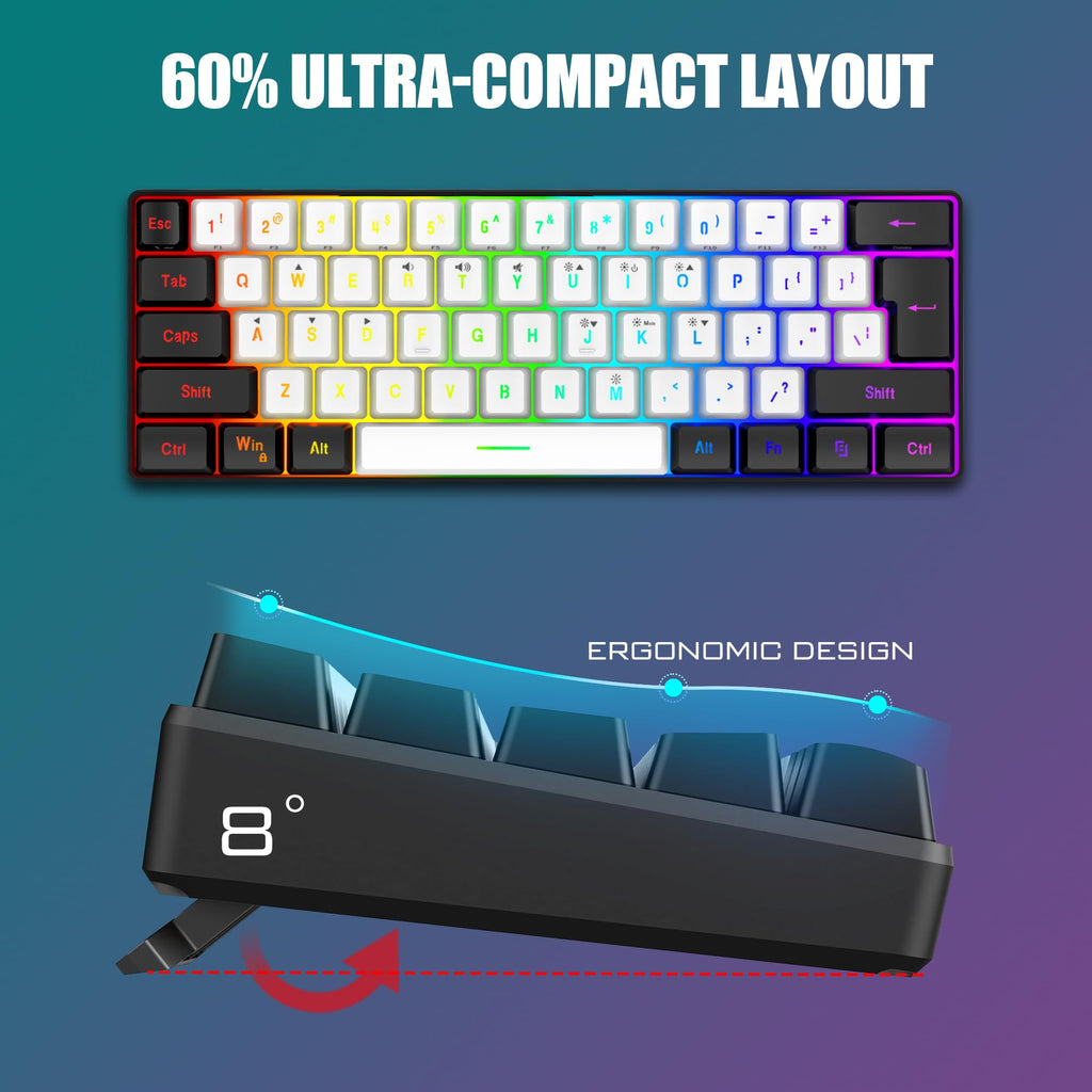 RedThunder 60% Wireless Gaming Keyboard and Mouse