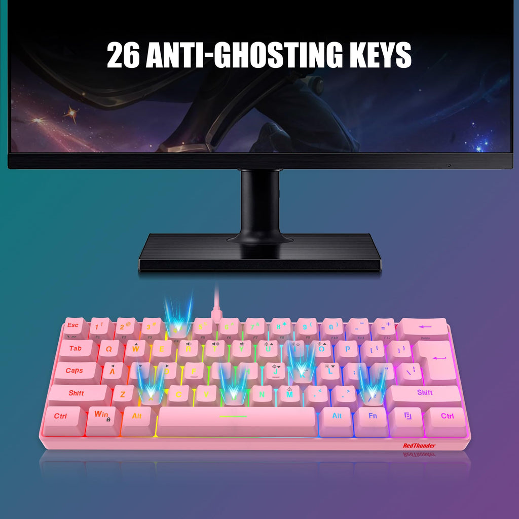 RedThunder 60% Wireless Gaming Keyboard and Mouse