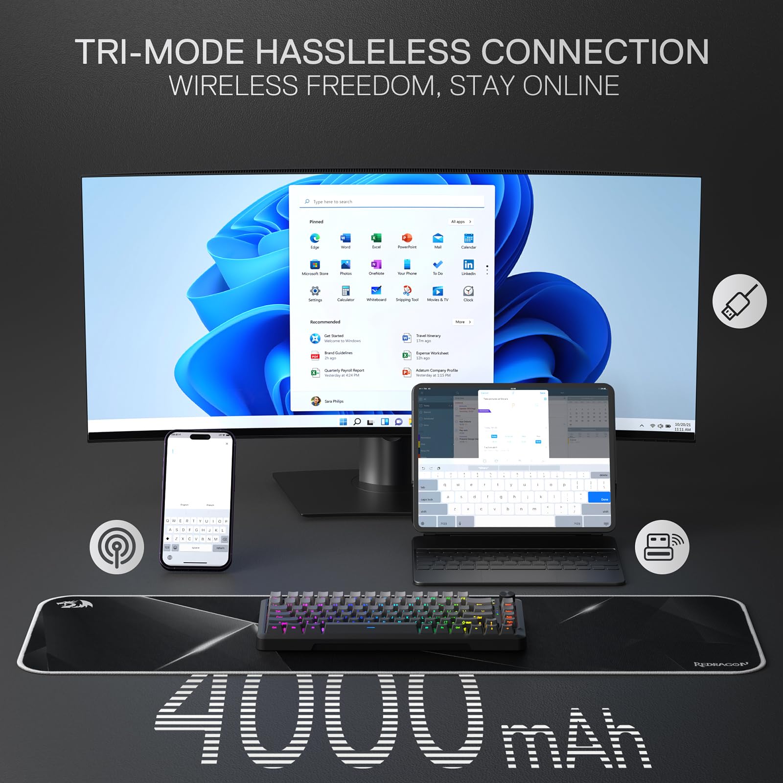 Redragon K673 PRO Wireless