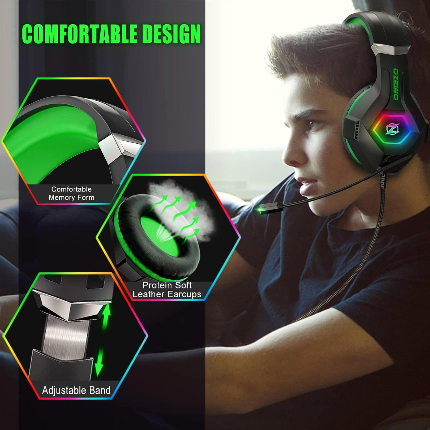 Ozeino Gaming Headset