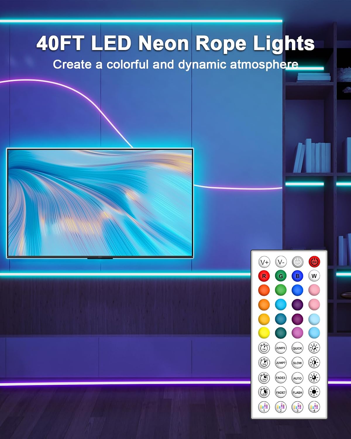 40Ft LED Neon Rope Lights