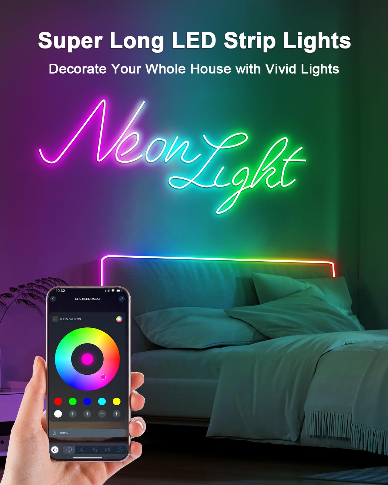 40Ft LED Neon Rope Lights