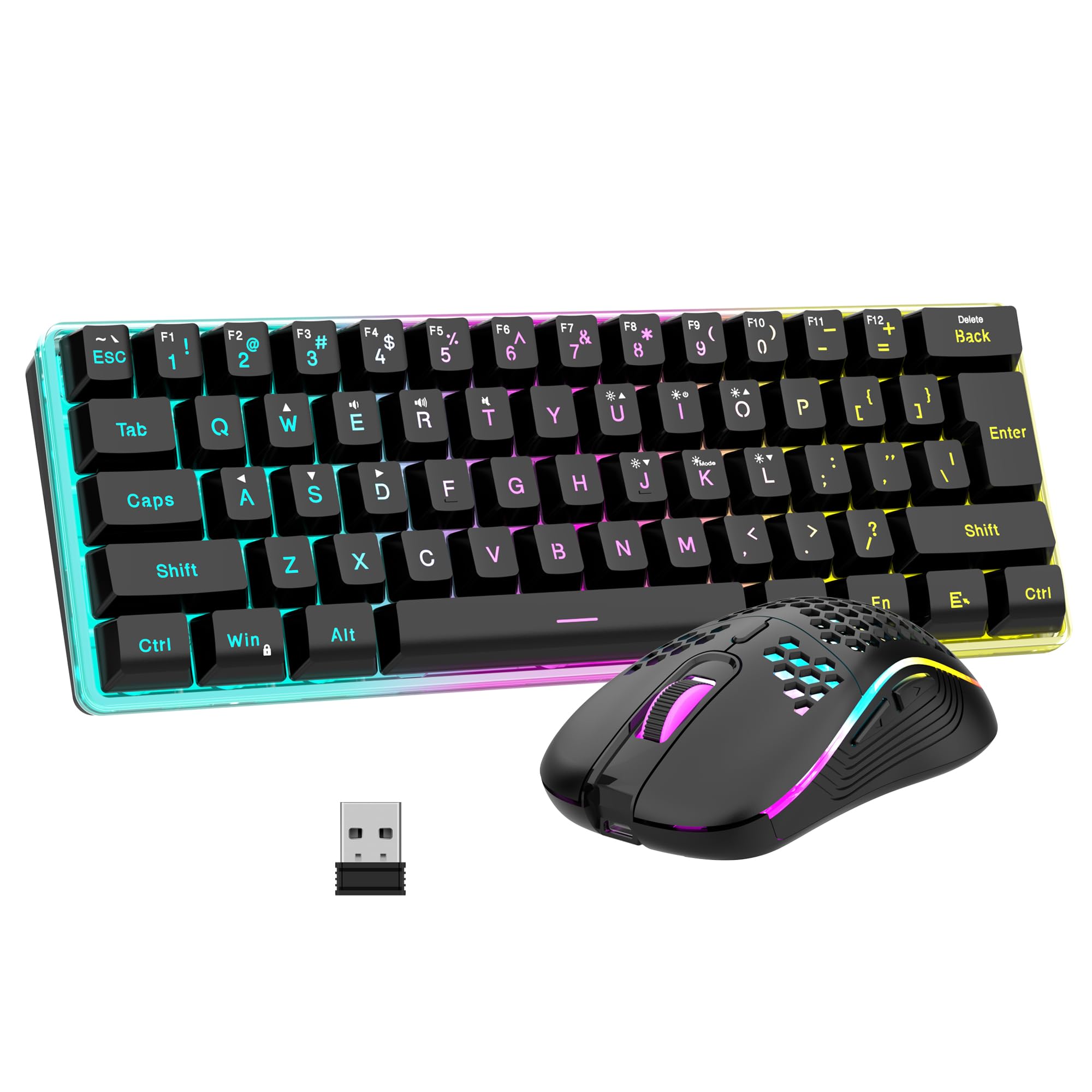 RedThunder 60% Wireless Gaming Keyboard and Mouse