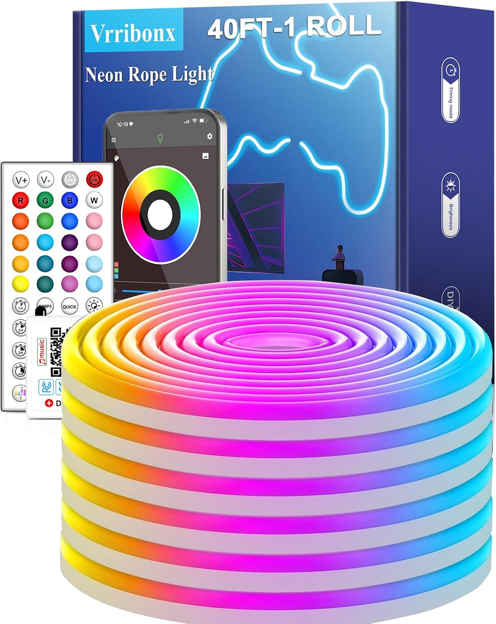 40Ft LED Neon Rope Lights