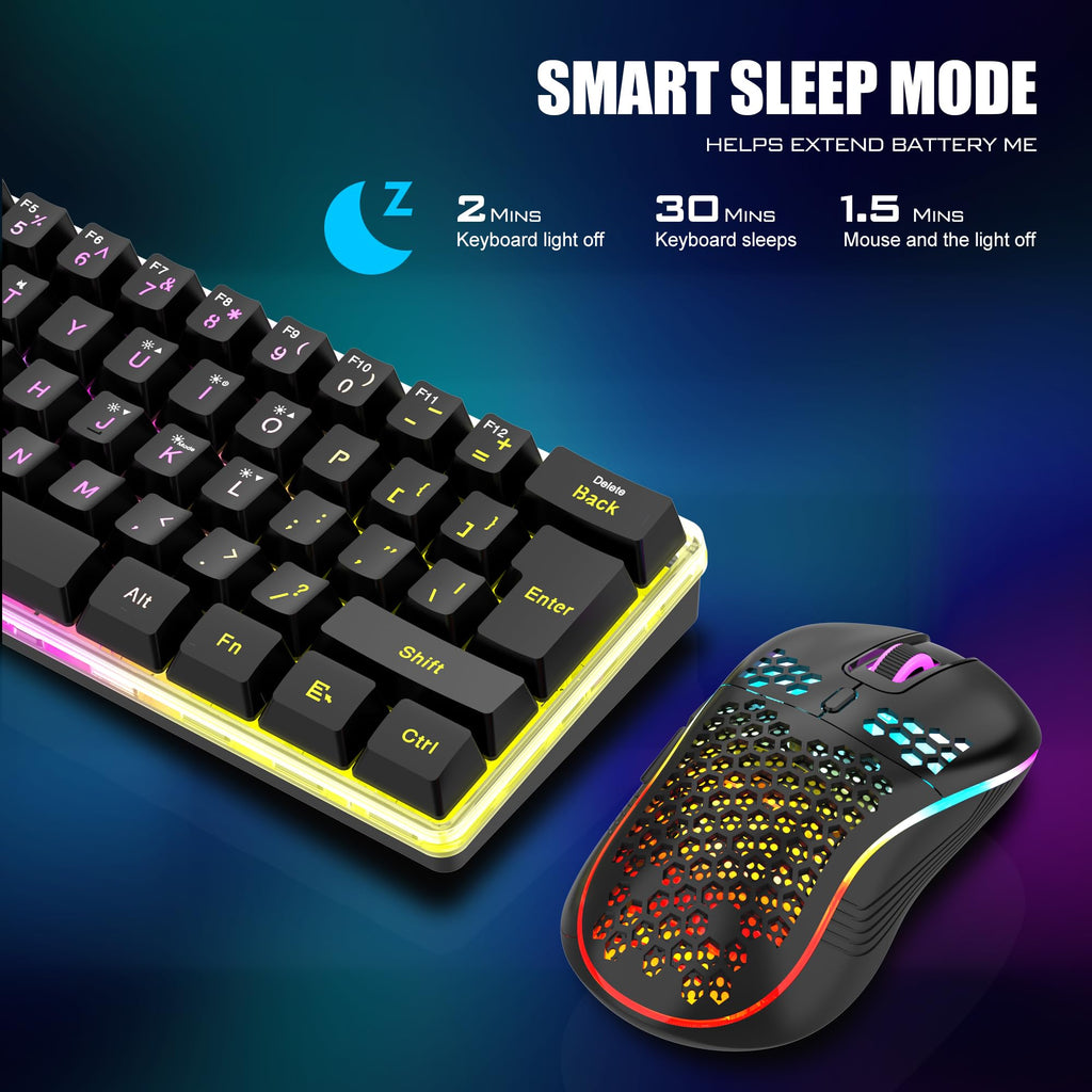 RedThunder 60% Wireless Gaming Keyboard and Mouse