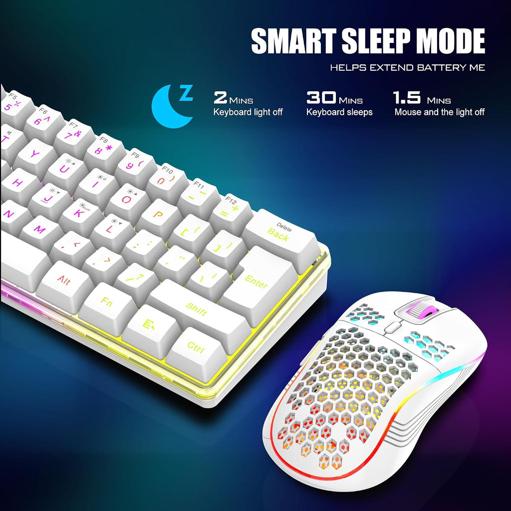 RedThunder 60% Wireless Gaming Keyboard and Mouse