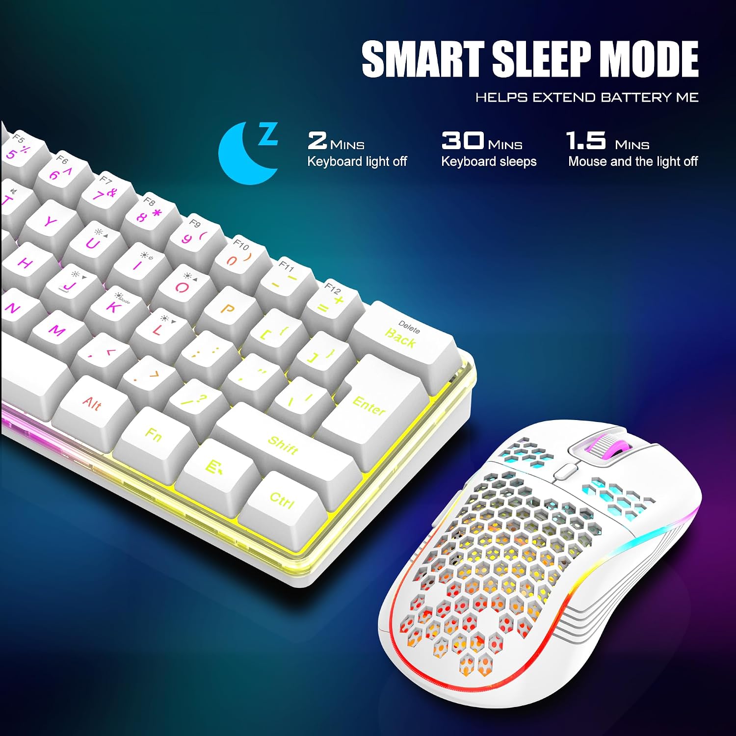 RedThunder 60% Wireless Gaming Keyboard and Mouse