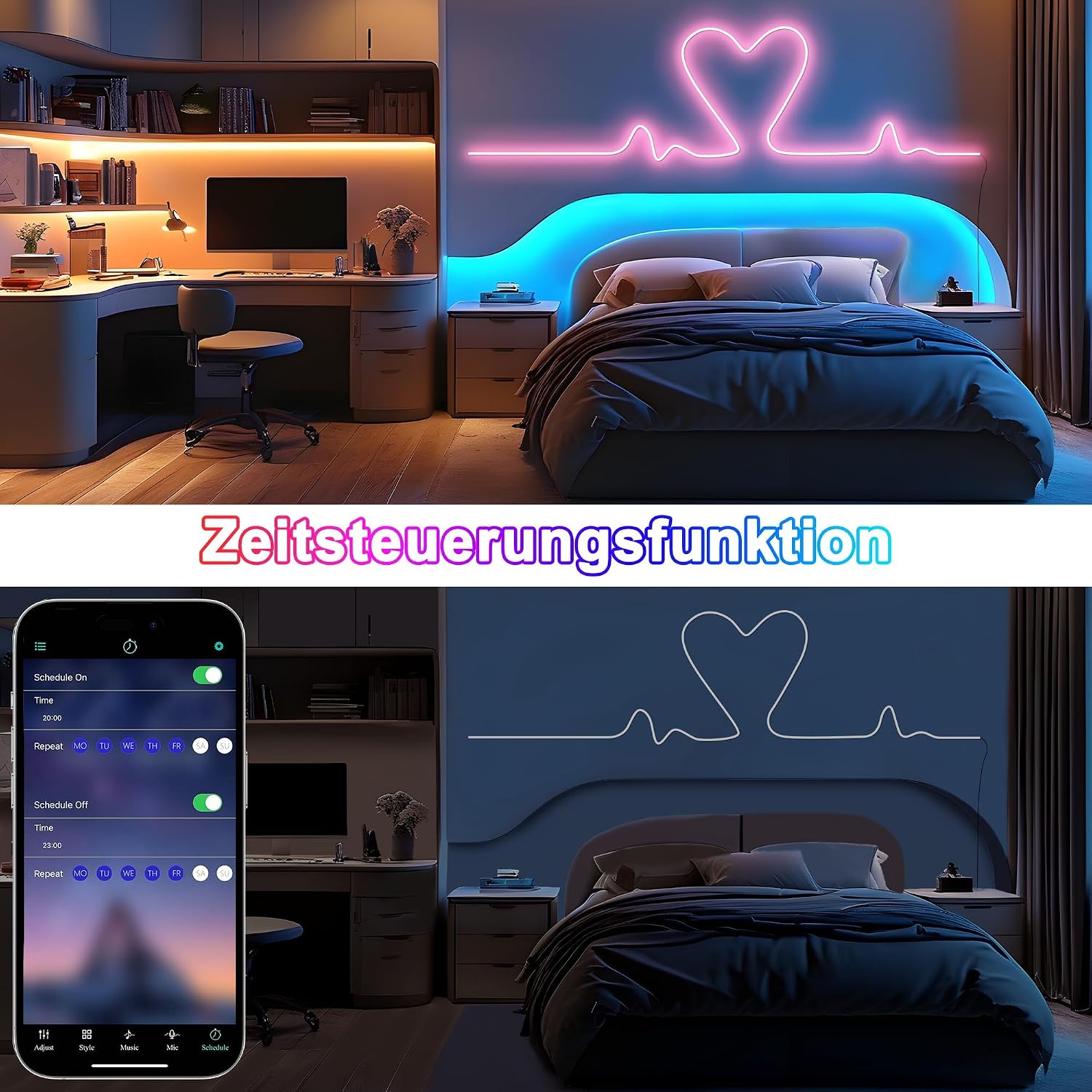 Cozylady RGB Neon Light LED Rope