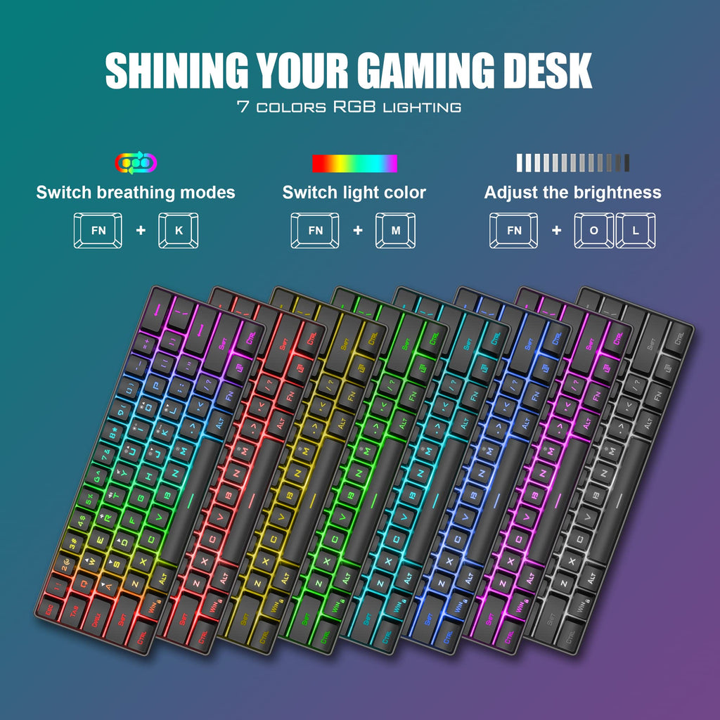RedThunder 60% Wireless Gaming Keyboard and Mouse