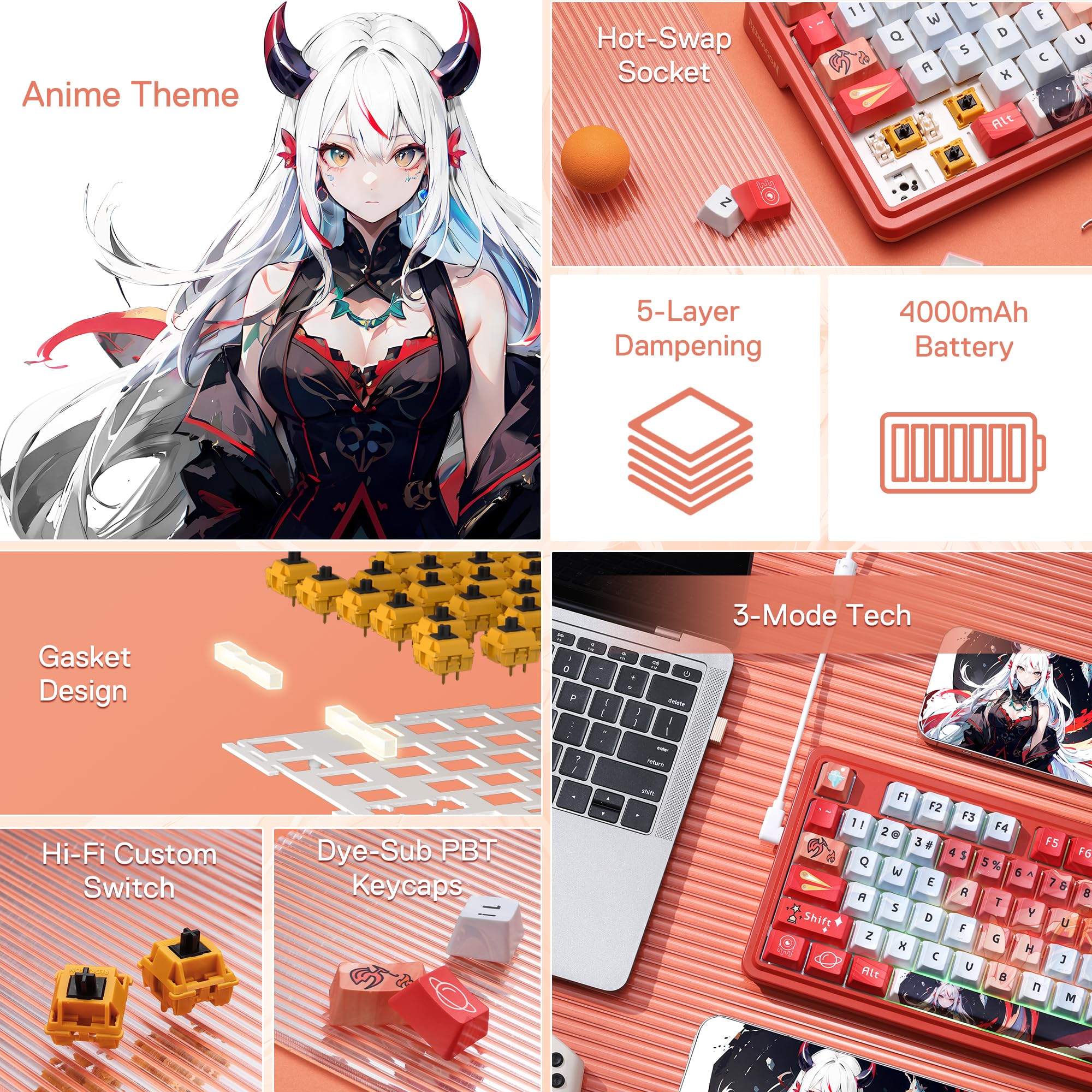 Redragon K673 PRO Wireless